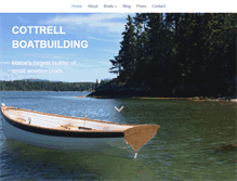 Tablet Screenshot of cottrellboatbuilding.com